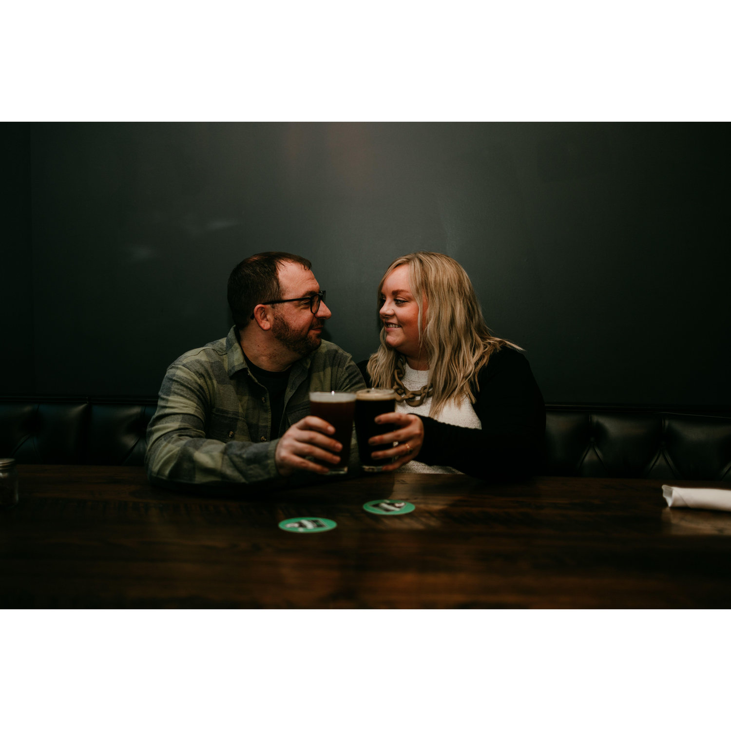 Oct. 2022 - Engagement photo session downtown Grand Forks, ND.
