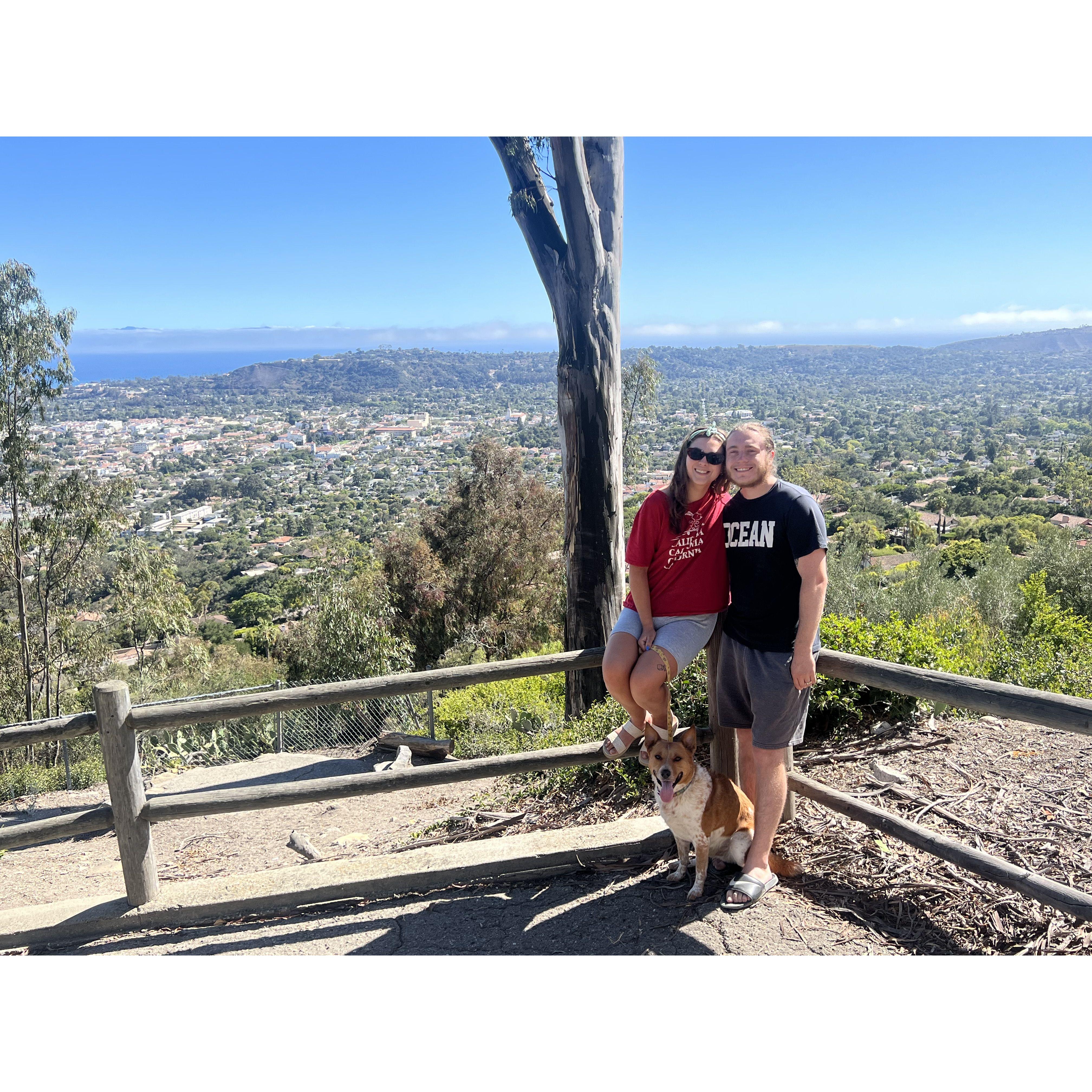 Pit stop in Santa Barbara.