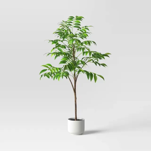 11.4" Faux Magnolia Artificial Tree Green - Room Essentials™