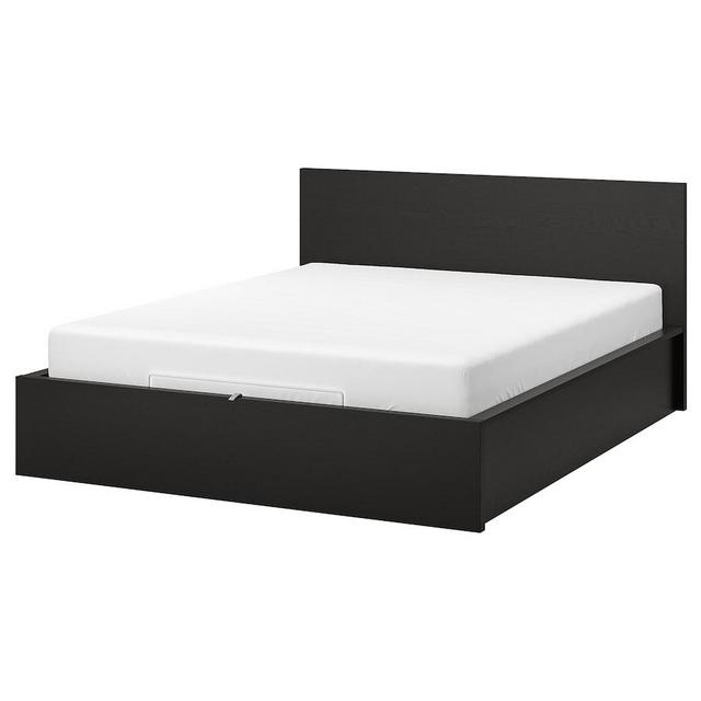 Storage bed, black-brown,