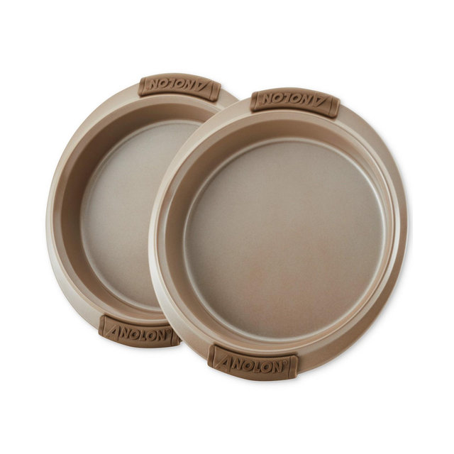 Anolon Advanced Bronze Nonstick Bakeware 9" Round Cake Pans, Set of 2