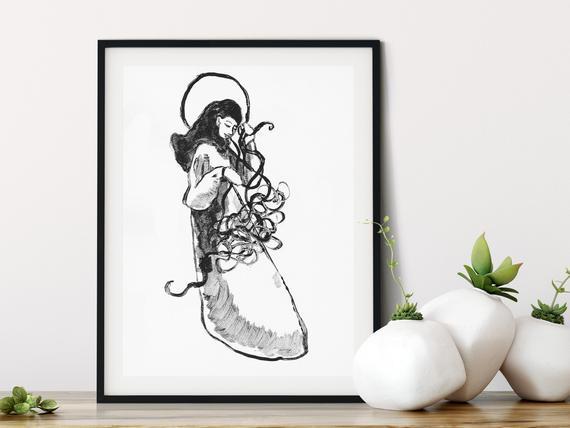 Our Lady Undoer of Knots Print