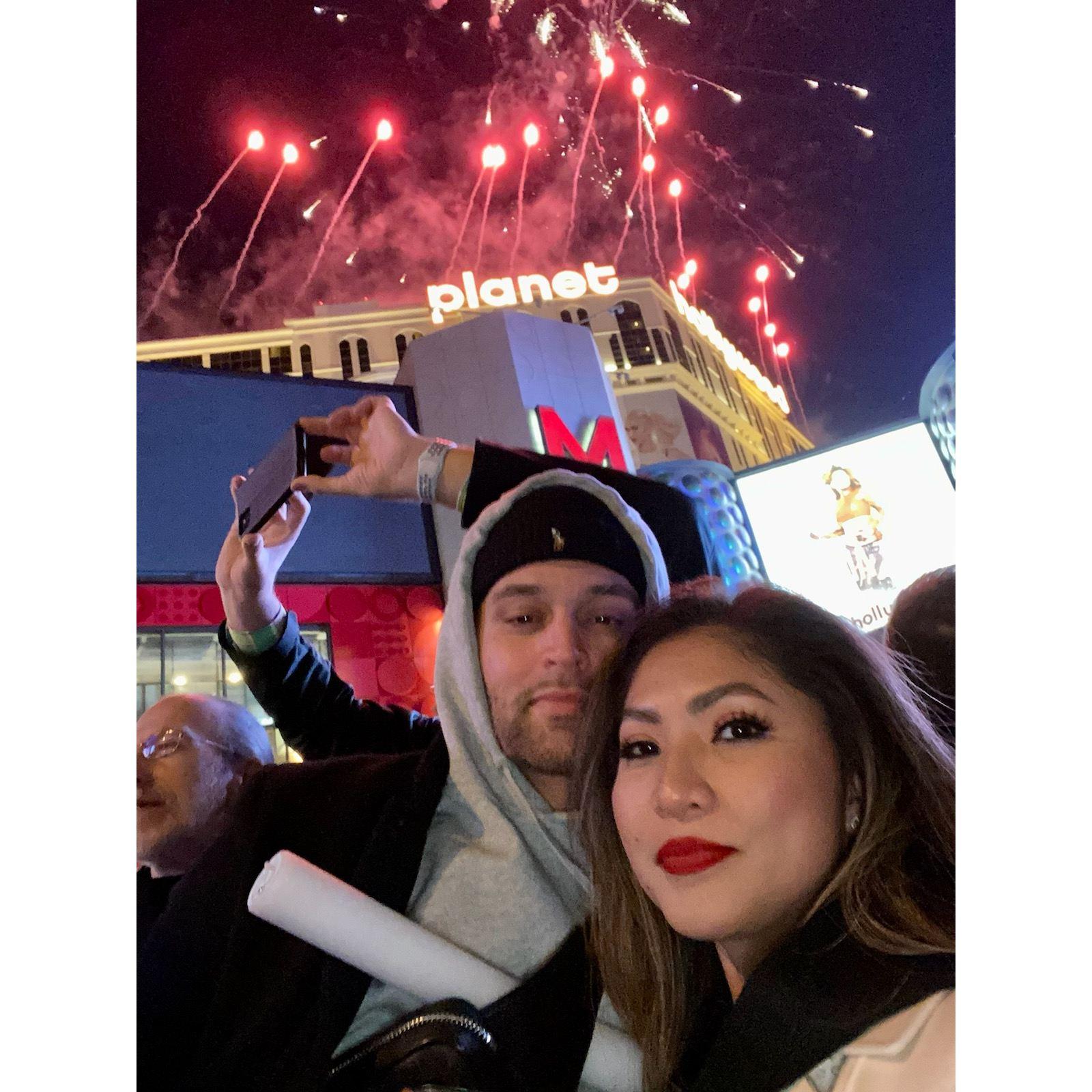 1/1/20 - Las Vegas, Nevada - The couple's first NYE and Vegas trip together.