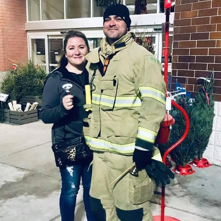 Annual bell ringing for the fire dept.