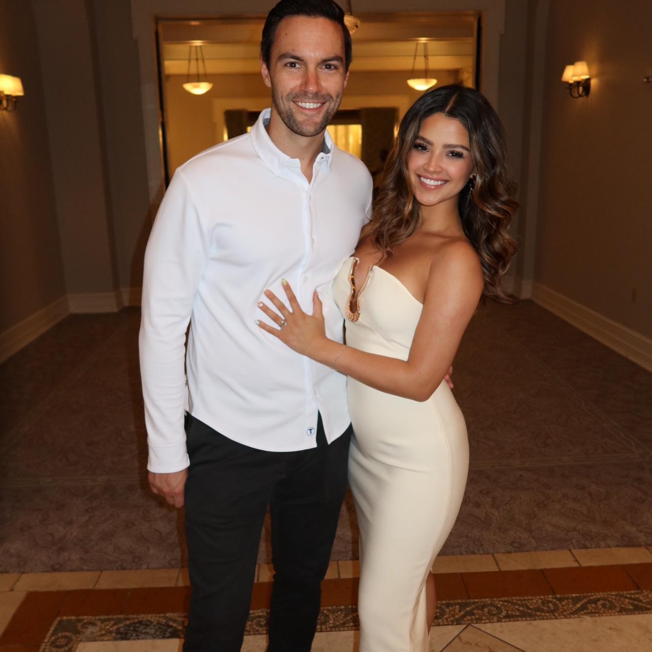 Sofia and Christopher on getaway trip, staying at the beautiful Omni Homestead Resort.
