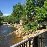 Riverwalk in downtown Estes Park