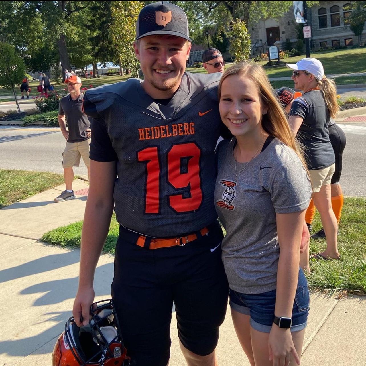 We chose to decide on colleges separately..
We both were recruited by Heidelberg.
Bridger told me his decision- through tears I told him I committed this morning 
Bridger said “no one will believe us”