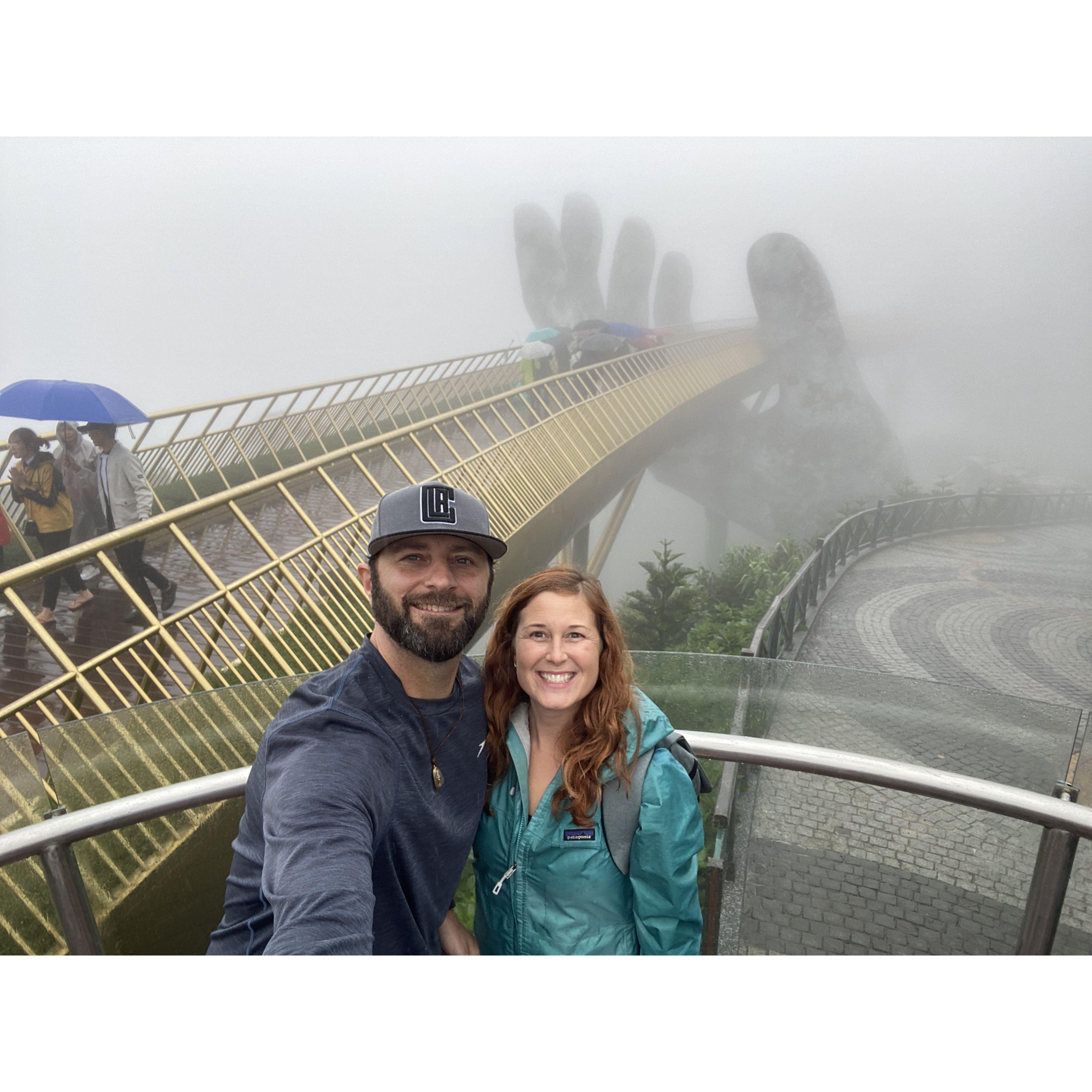 Golden Bridge Cau Vang, Vietnam