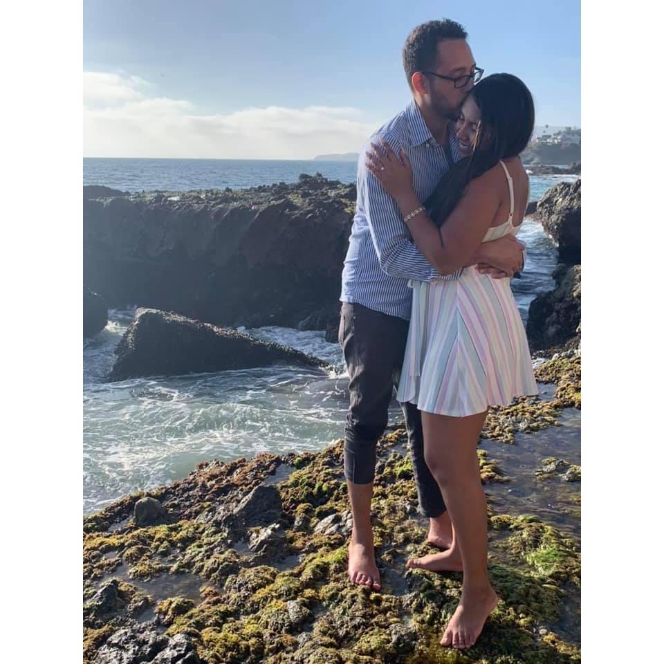Moments after saying yes!