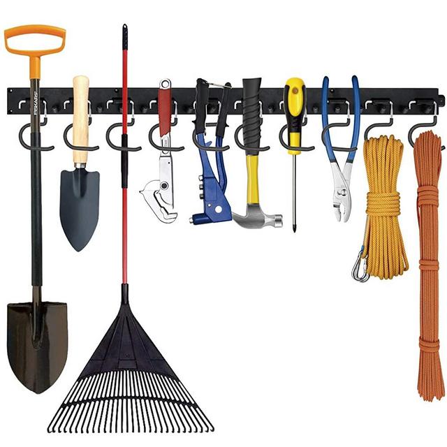Favbal Garage Storage Wall Hanger 64 Inch,Tool Organization and Storage, Garage Organization, Garden Tool Organizer,Heavy Duty Tools Hanger for Garden, Garage, Laundry Room, Basement, Workshop