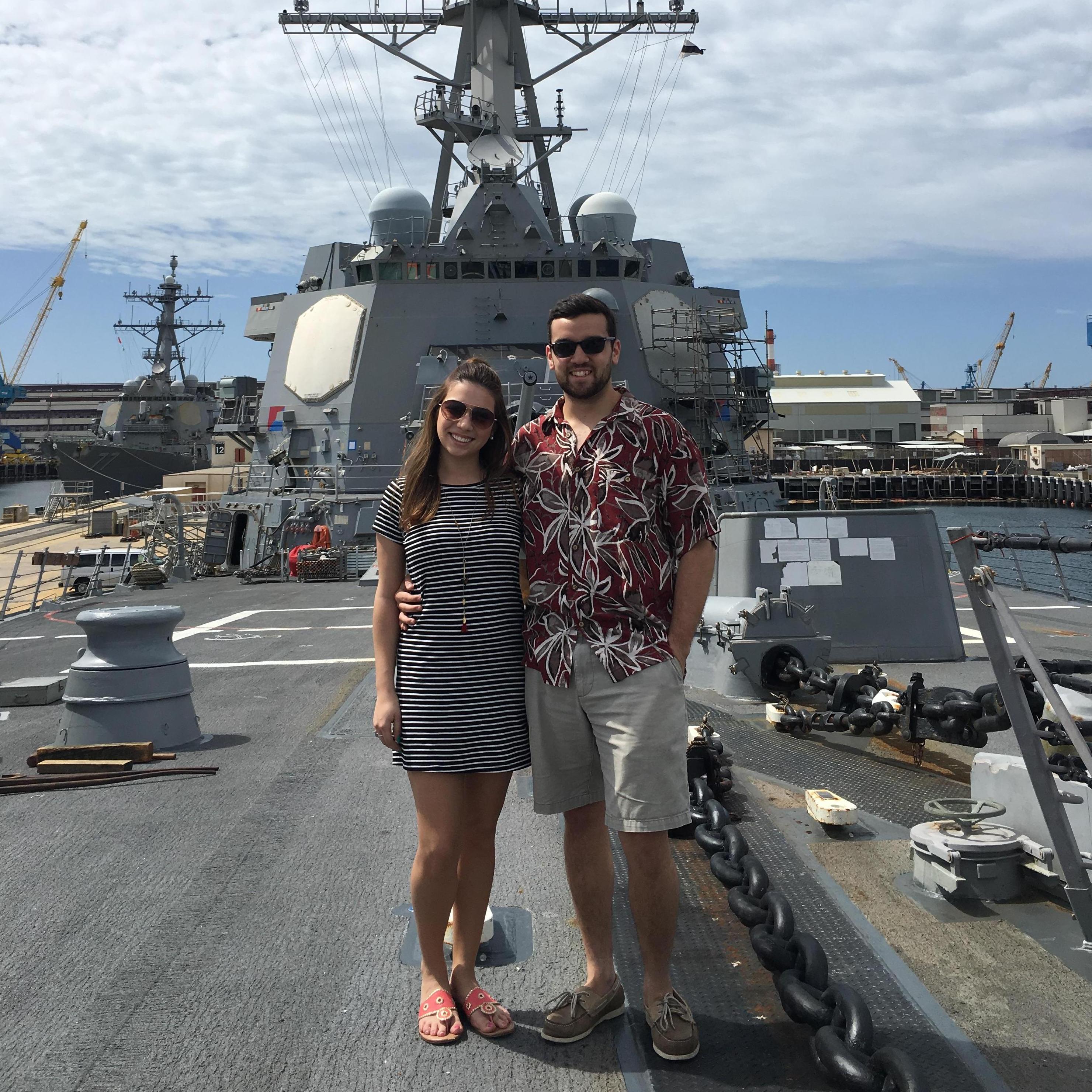 Our first trip to Hawaii! We stayed with Mark's cousin, Marcelina and her husband Jared. We also met up with Mark's fraternity brother, Charlie, to visit Pearl Harbor!