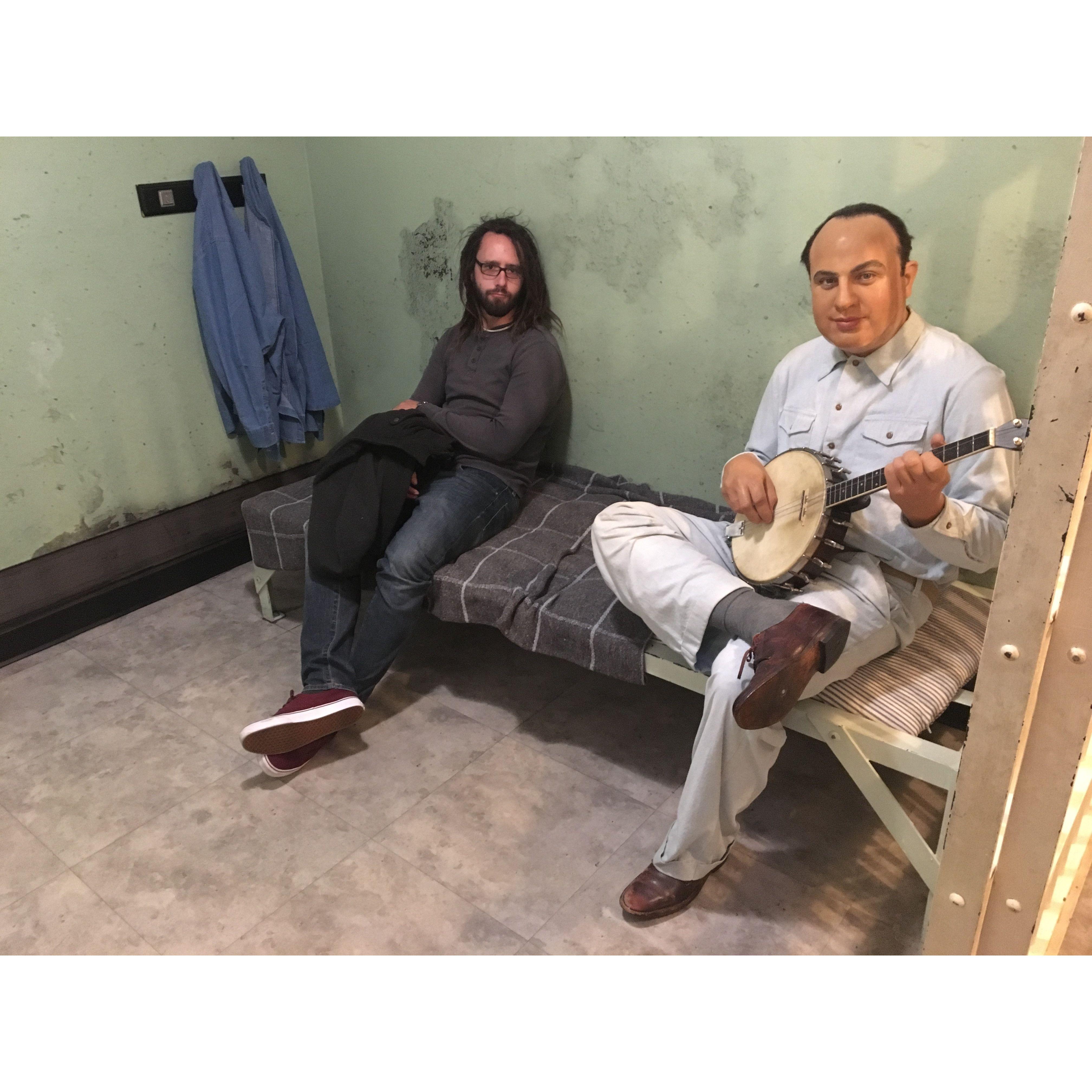 Tyler with Al Capone, San Francisco 2019