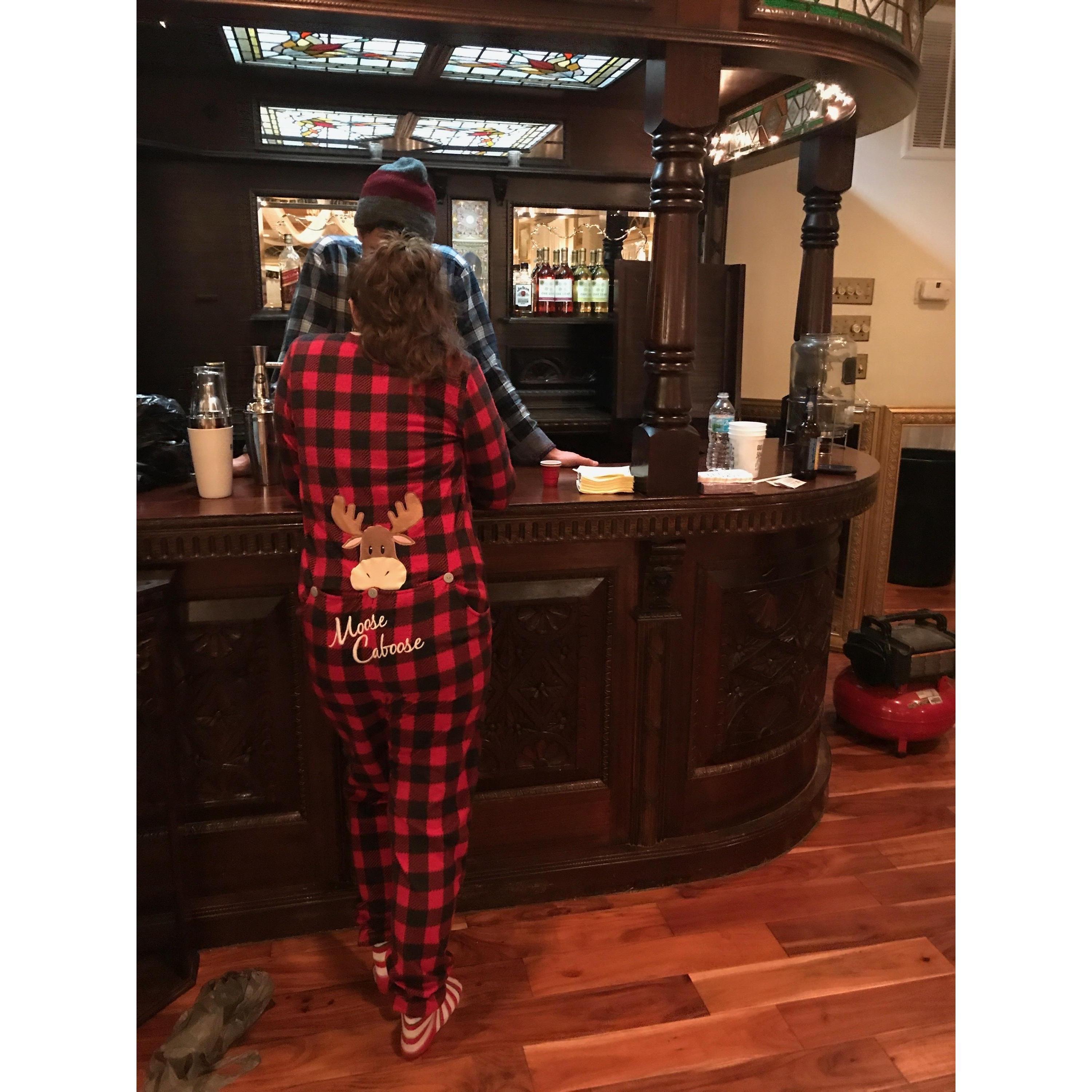 "Hot Bartender" Savannah, GA (2017). A swanky weekend to celebrate Brit's 30th included a PJ dance party to our fav HS alt rock songs, fancy masqarade dinner party, a real speakeasy, and a lotus.