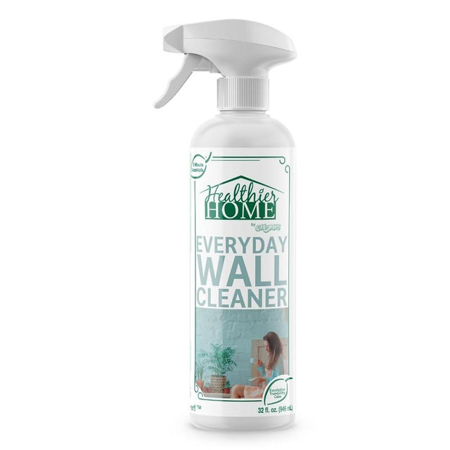 CHOMP! Painted Wall Cleaner Spray, Multipurpose for Walls, Ceilings, and Baseboards, Removes Dirt, Dust, Odor, Stains, Healthier Home 5-Minute CleanWalls 4-in-1, 32 Ounces (Eucalyptus Tranquility)