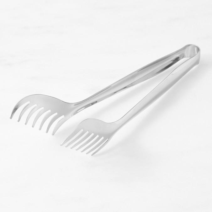 Piazza Stainless-Steel Pasta Tongs