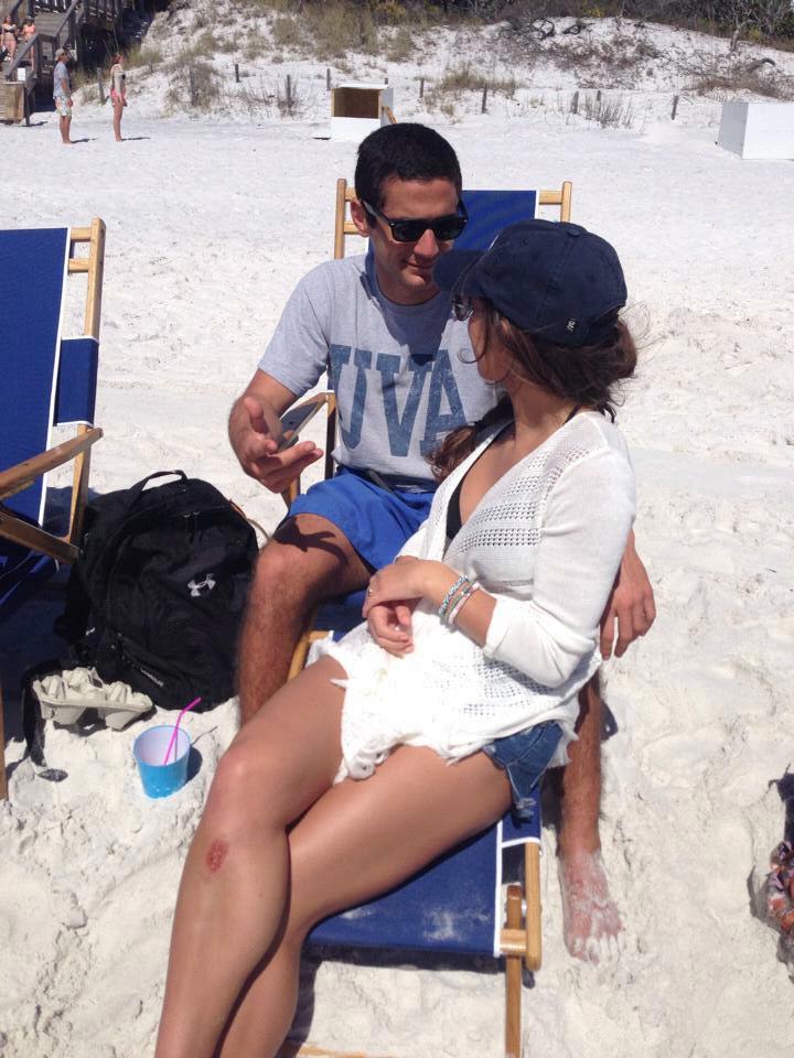 If he's wearing a UVA shirt, you know this is an old photo.