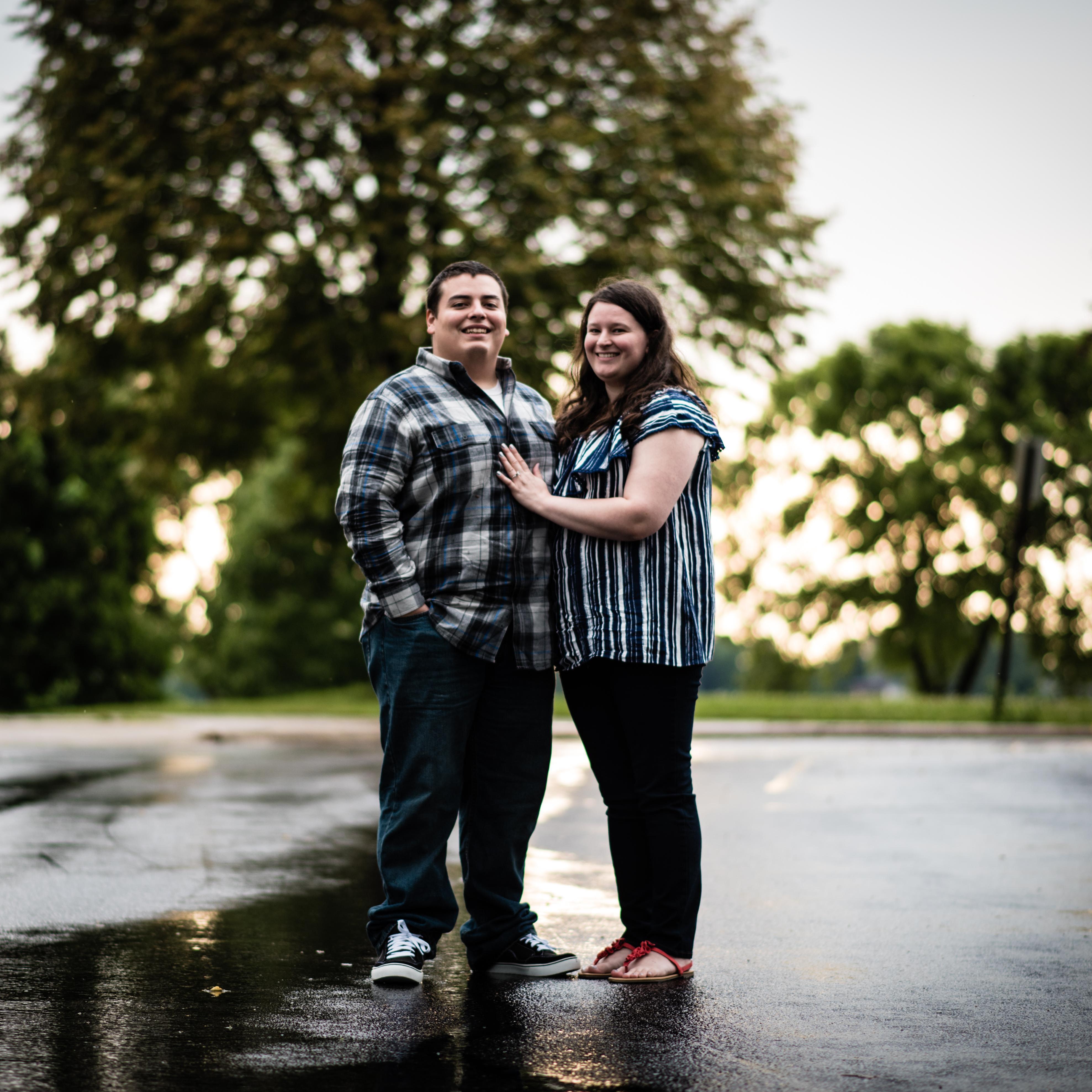 It rained right before we took these photos. We love the look of the wet ground in this picture.