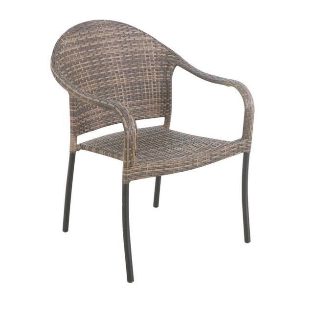 Bee & Willow™ Barrington Wicker Stacking Chair in Brown