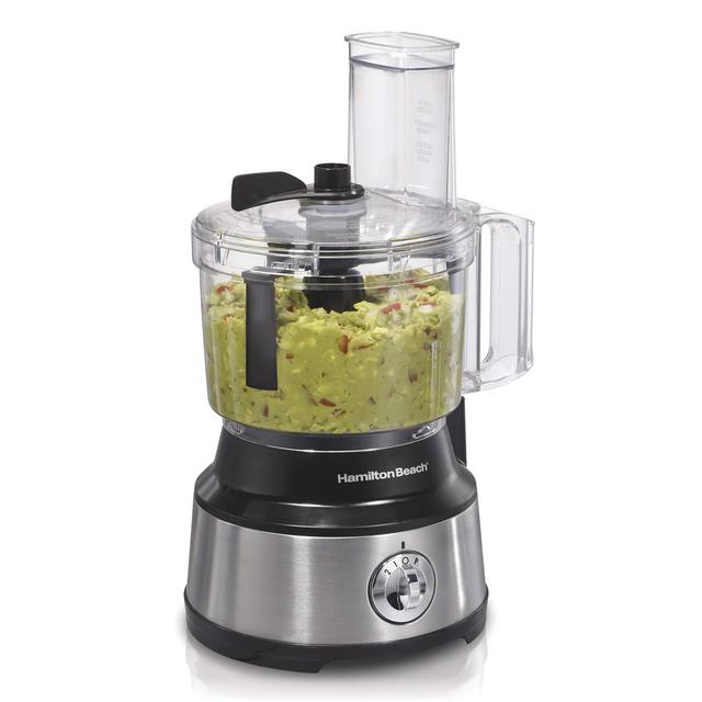 Hamilton Beach 10-Cup Food Processor Vegetable Chopper with Bowl Scraper, Stainless Steel (70730)