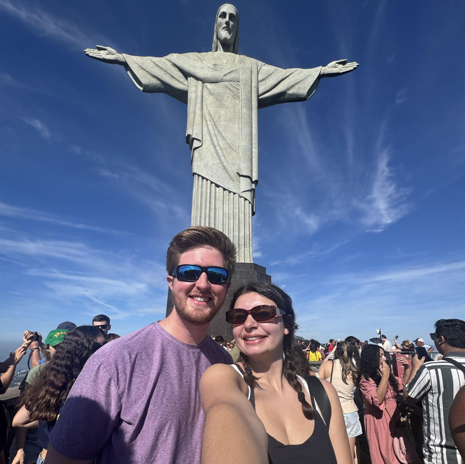 Carter, Marion, and Cristo overlooking Rio
