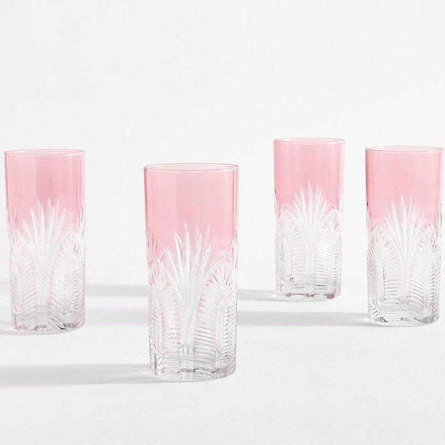 Wicked Highball Glasses, Set of 4 - Pink