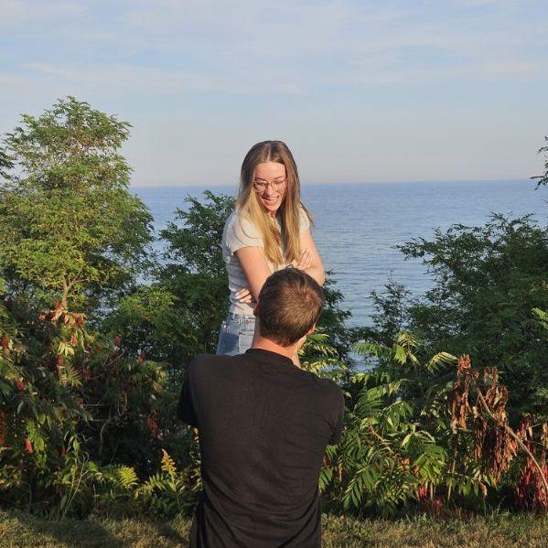 September 2024 - Dom proposes to Syd in his parent's backyard