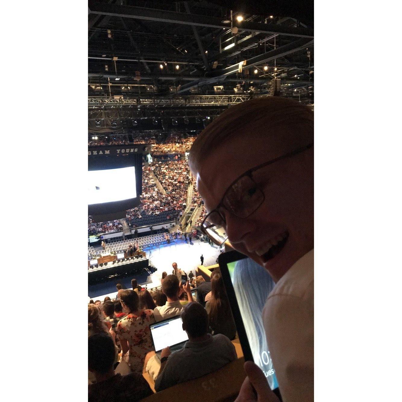 We love attending BYU devotionals!