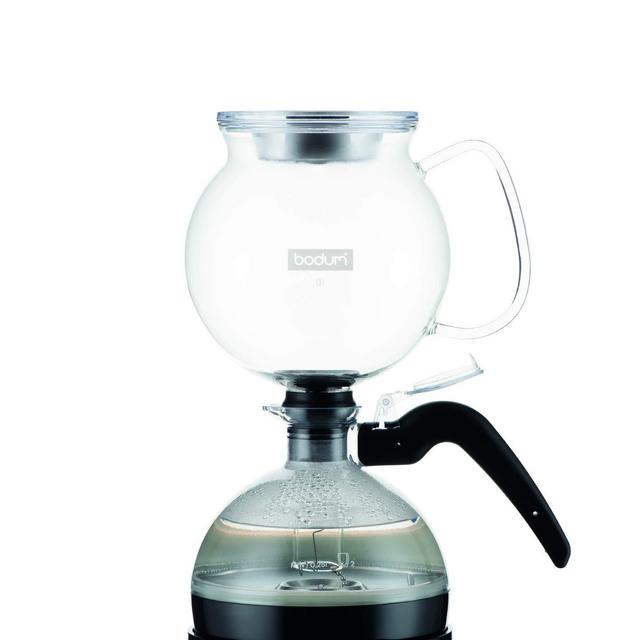 Bodum ePebo Electric Vacuum Siphon Borosilicate Glass Coffee Maker, 17 Ounce, Black