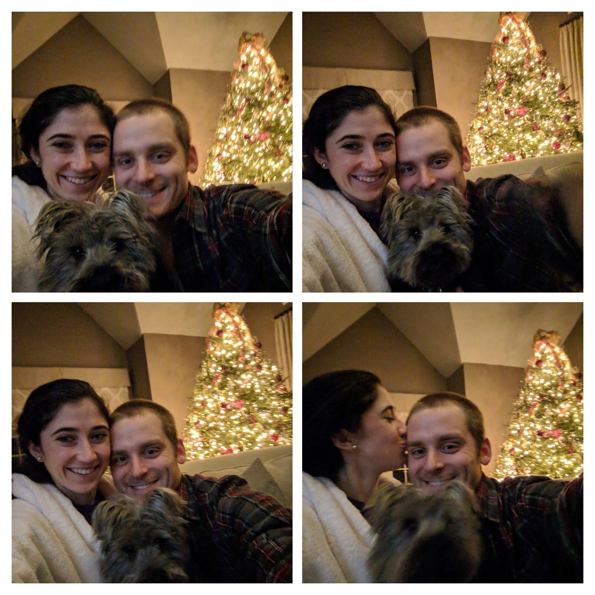 Our first Christmas spent together! (This photo not taken in our home)