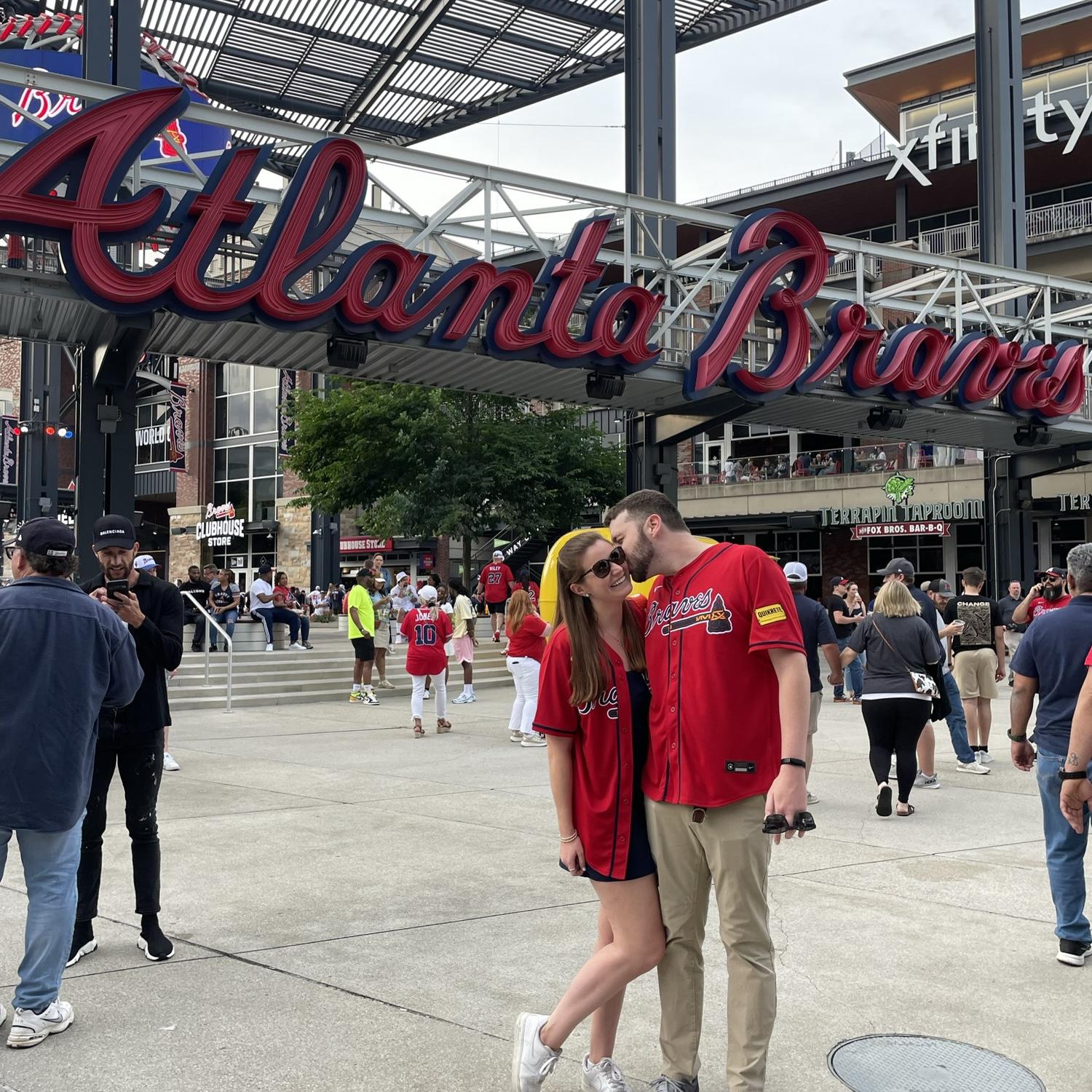Kelly's 28th "Golden" Birthday Party at a Braves Game, April 2024