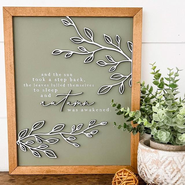 Fall Quote Wood Sign, Fall Quotes, Fall Home Decor, Lasercut Wood Sign, Signs for Fall, Farmhouse Wood Sign, Gifts For Fall, Quotes for Fall