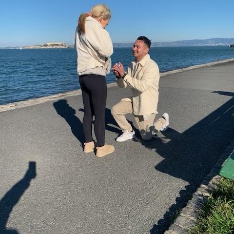 The moment Joe popped the question! 💍
