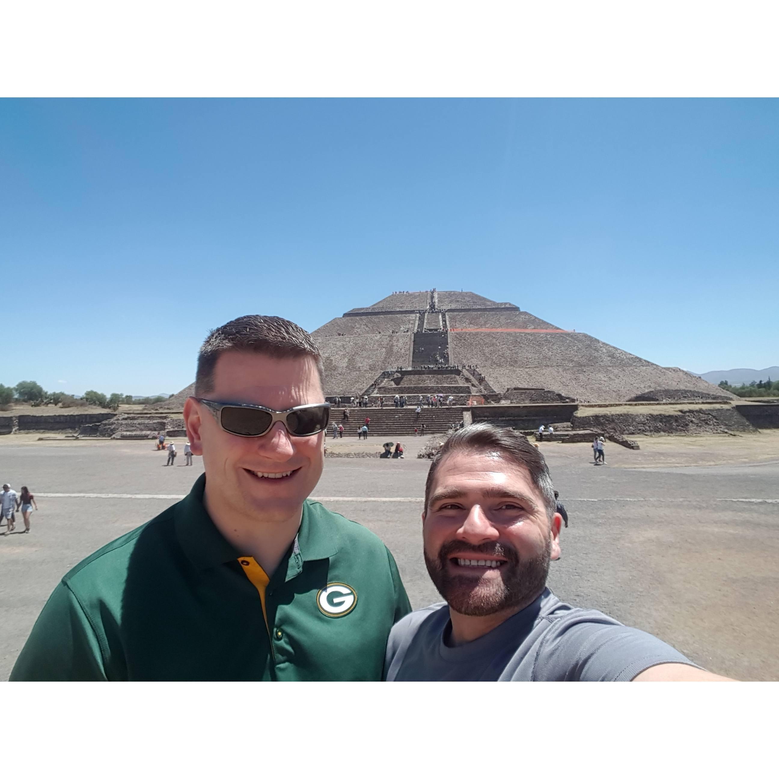 Our trip to Mayan pyramids at Teotihuacan outside Mexico City.