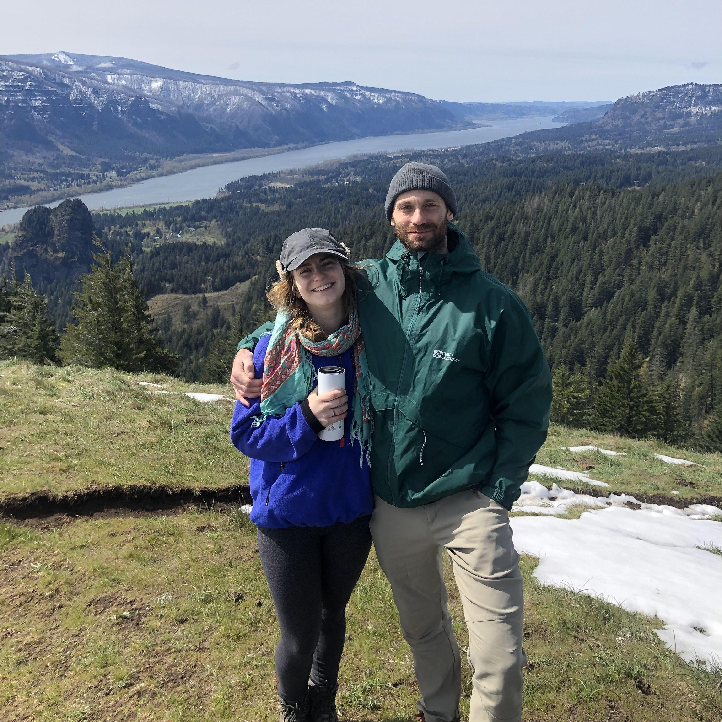 Winter 2021 atop Hamilton Mountain in the Gorge.