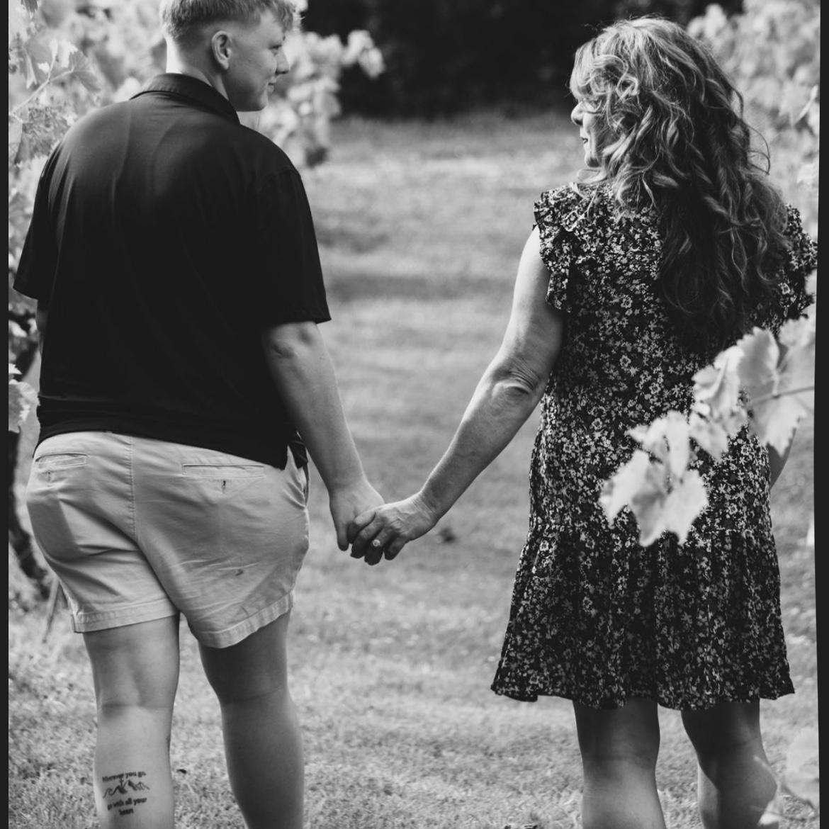 Engagement pics. Koury Farms. June 17, 2024. Captured Memories Photography/Sadie Tallent