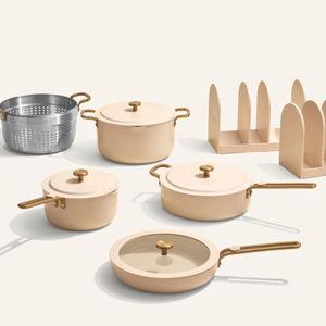 11 Piece Cookware Set - Cream
