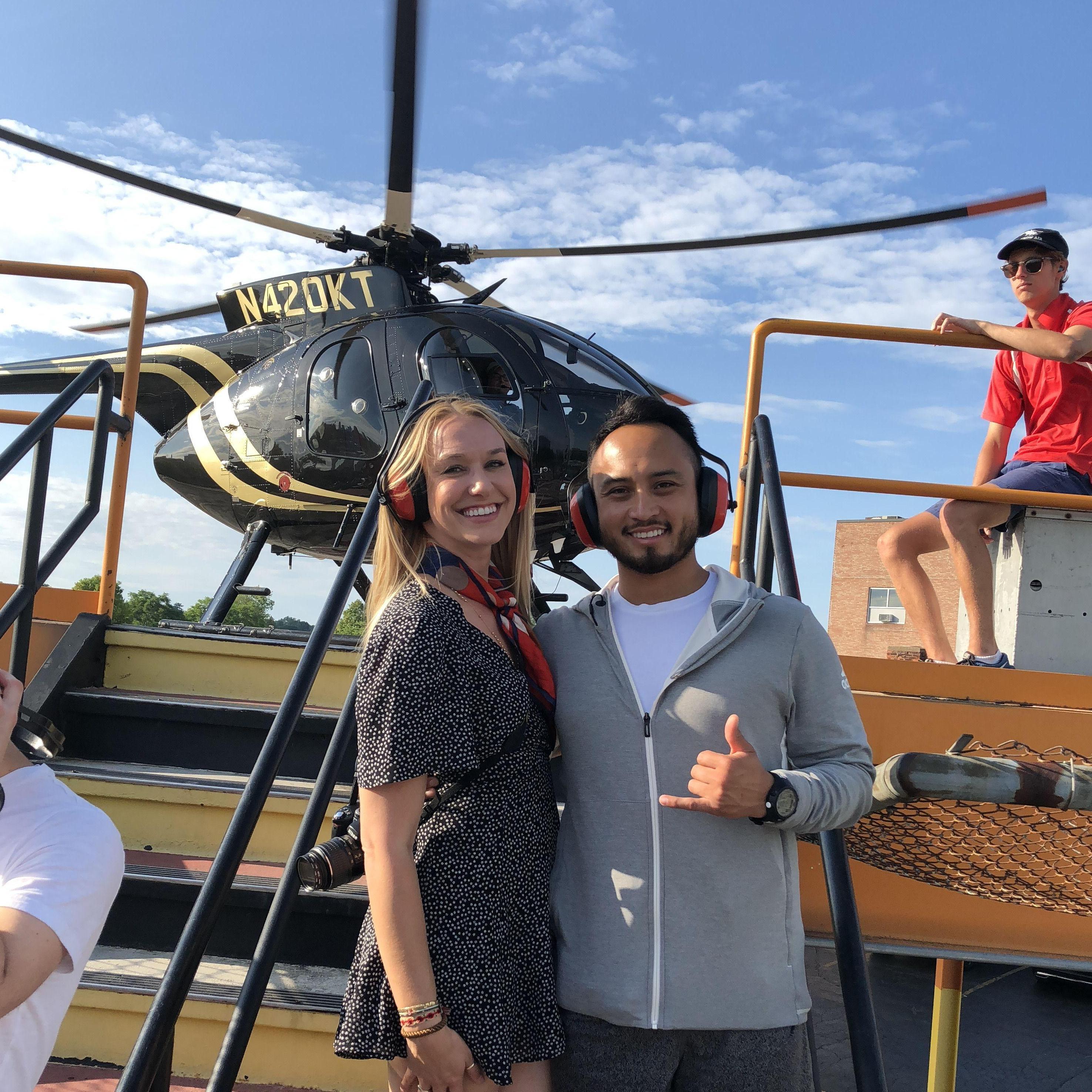 Our first (and last) helicopter ride over Niagara Falls