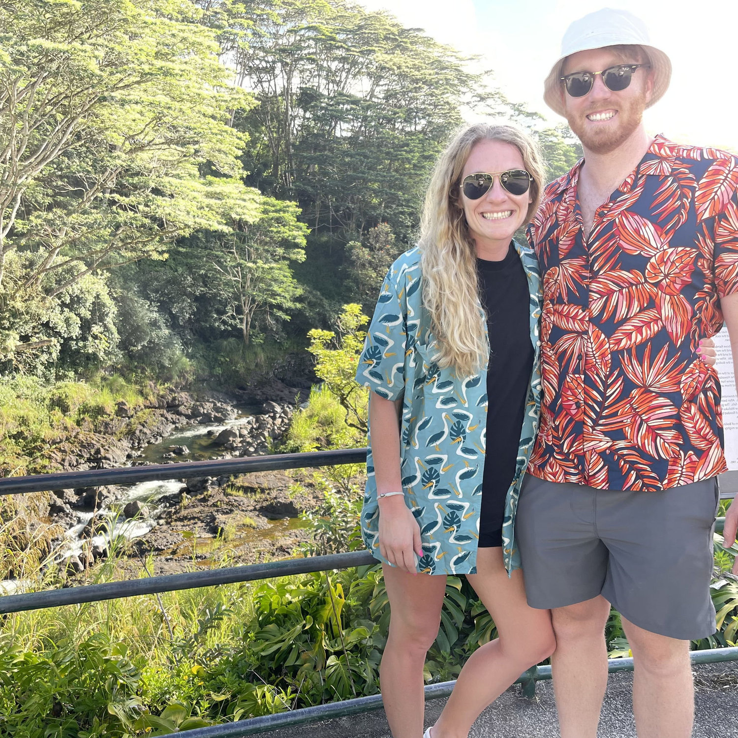 Taken at Pee Pee Falls in Hilo. Neither of us were (are) mature enough to be allowed back