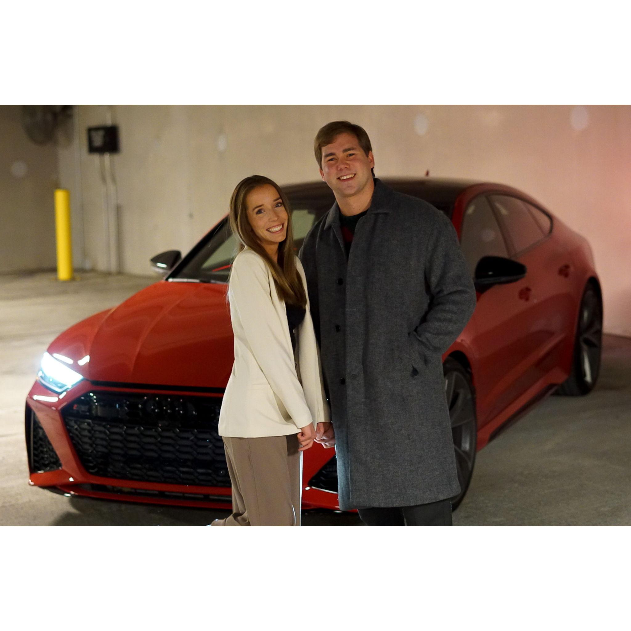 Benefitting from Nick’s hard work at Audi, November 2022
