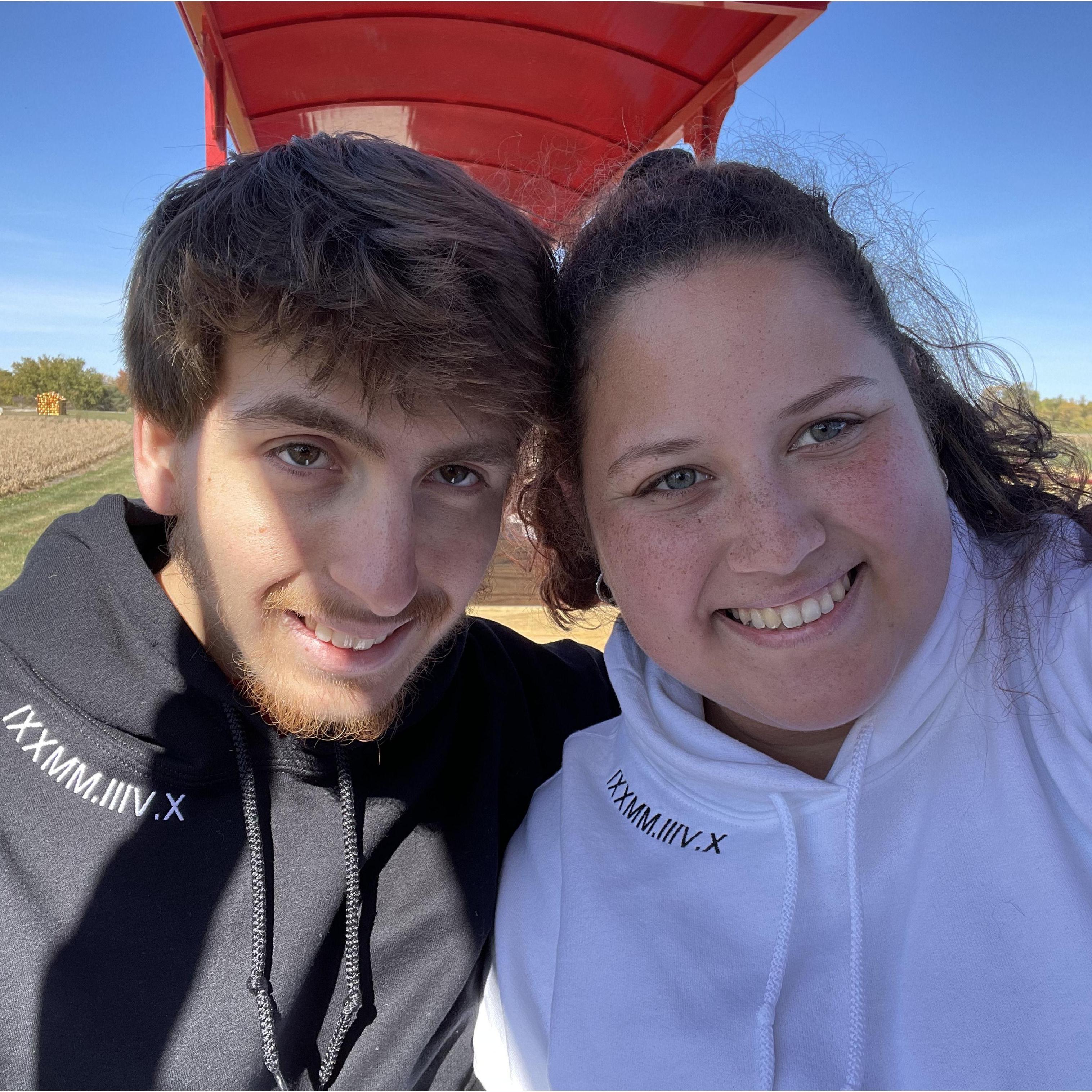 October 2022 - Our 1st anniversary. We didn't take many pictures during our first year together, but were spending as much time together as possible and enjoying each other's company.