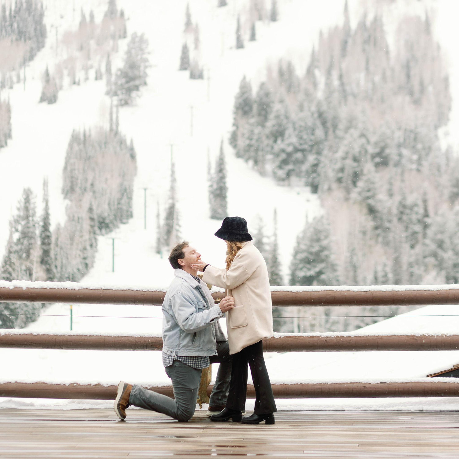 The most magical proposal in Park City, Utah!