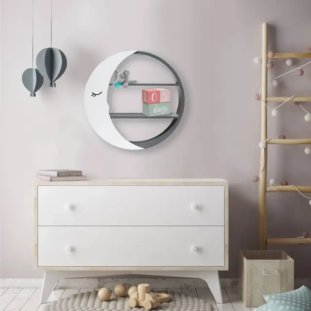 Decorative Wall Shelf - Cloud Island™ Moon Shelf