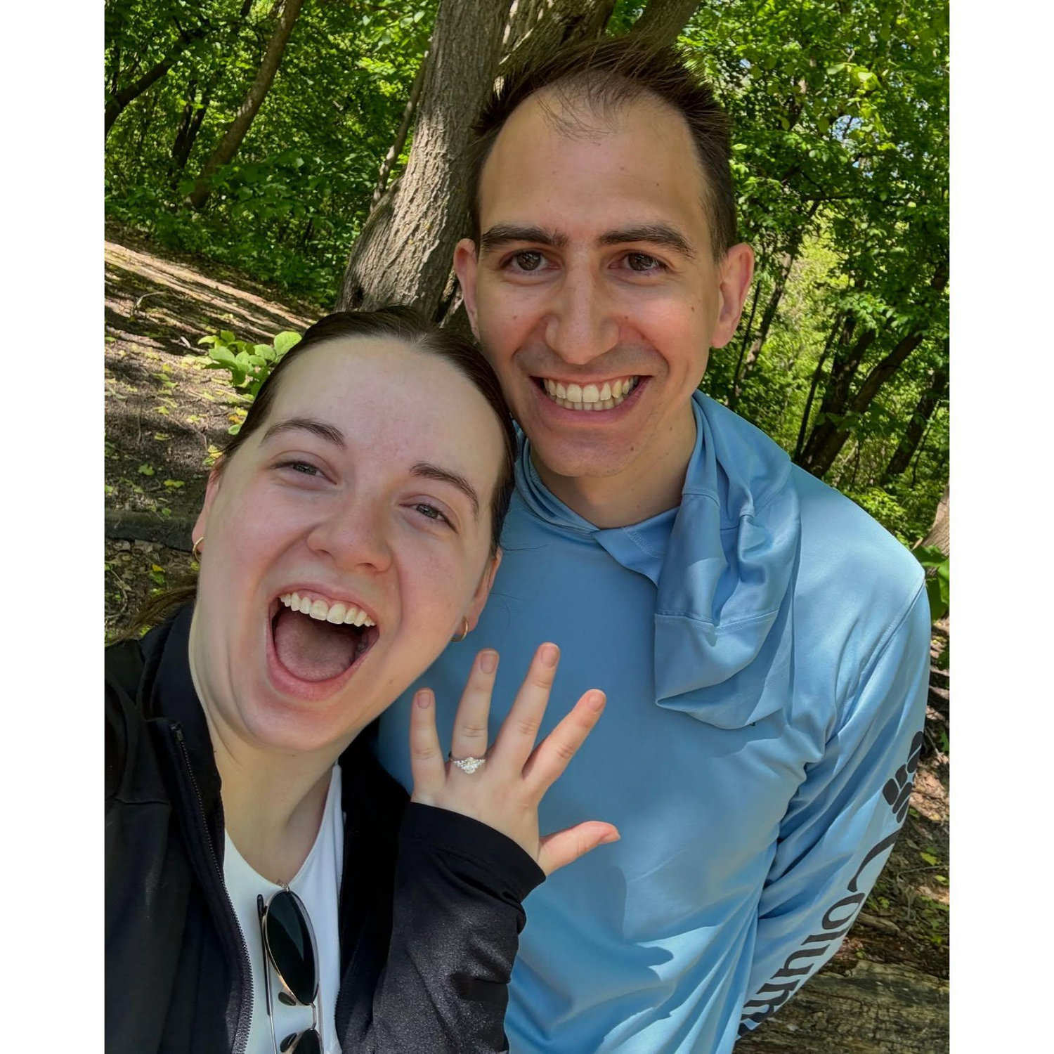 Moments after the "yes" :)