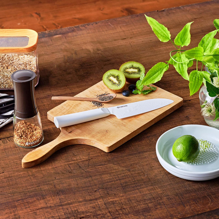 Kyocera, Innovationwhite™ Ceramic Santoku Knife | Zola