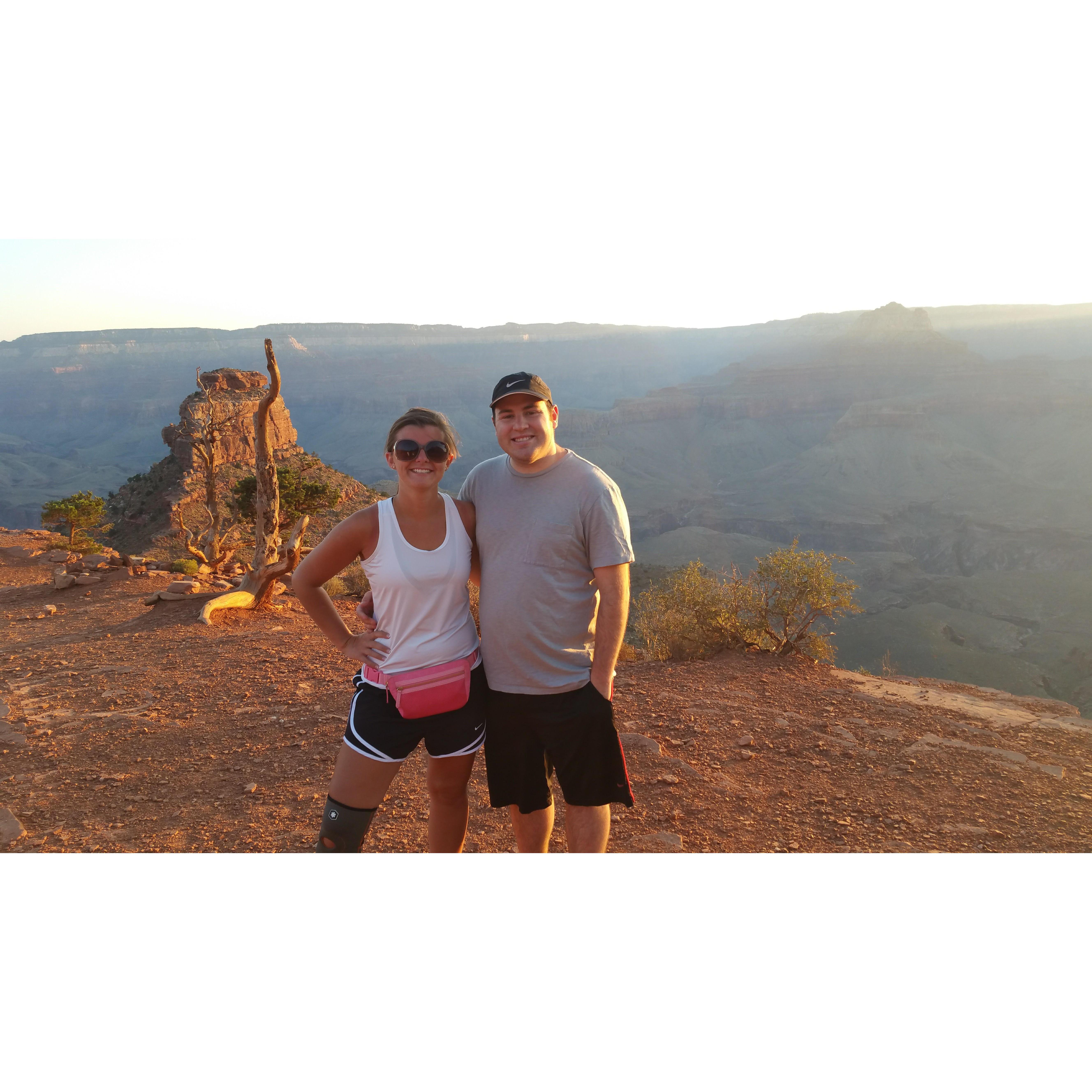 2017-Our first trip hiking to the bottom of the Grand Canyon together!