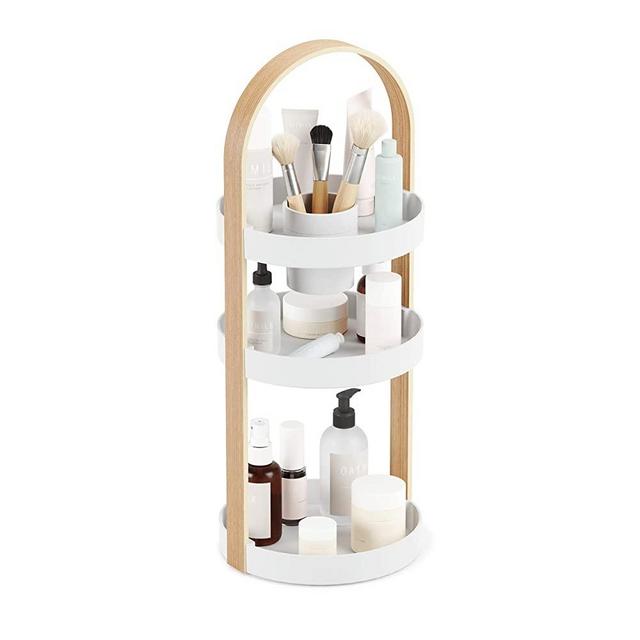 Umbra Bellwood Cosmetic Organizer, Regular, White/Natural