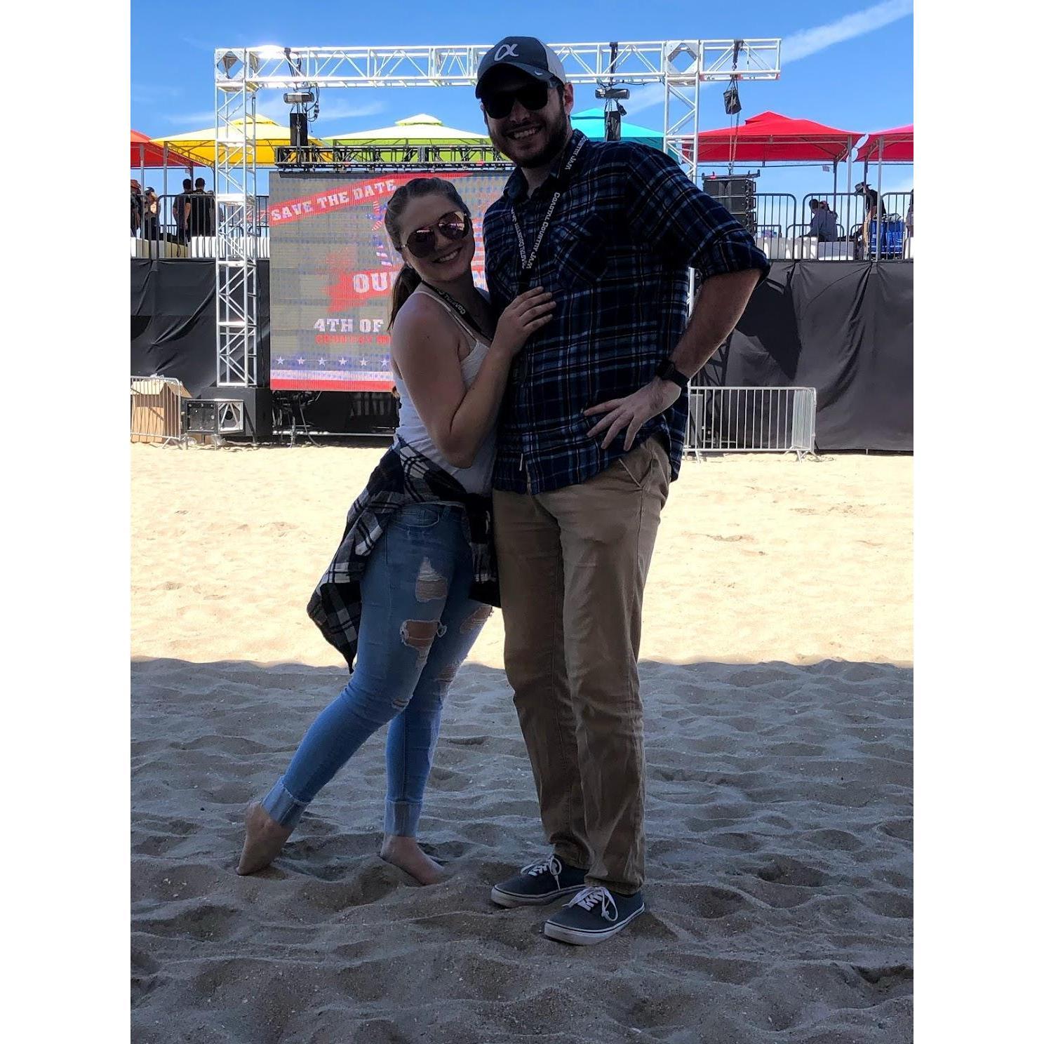 Country concert on the beach 2019