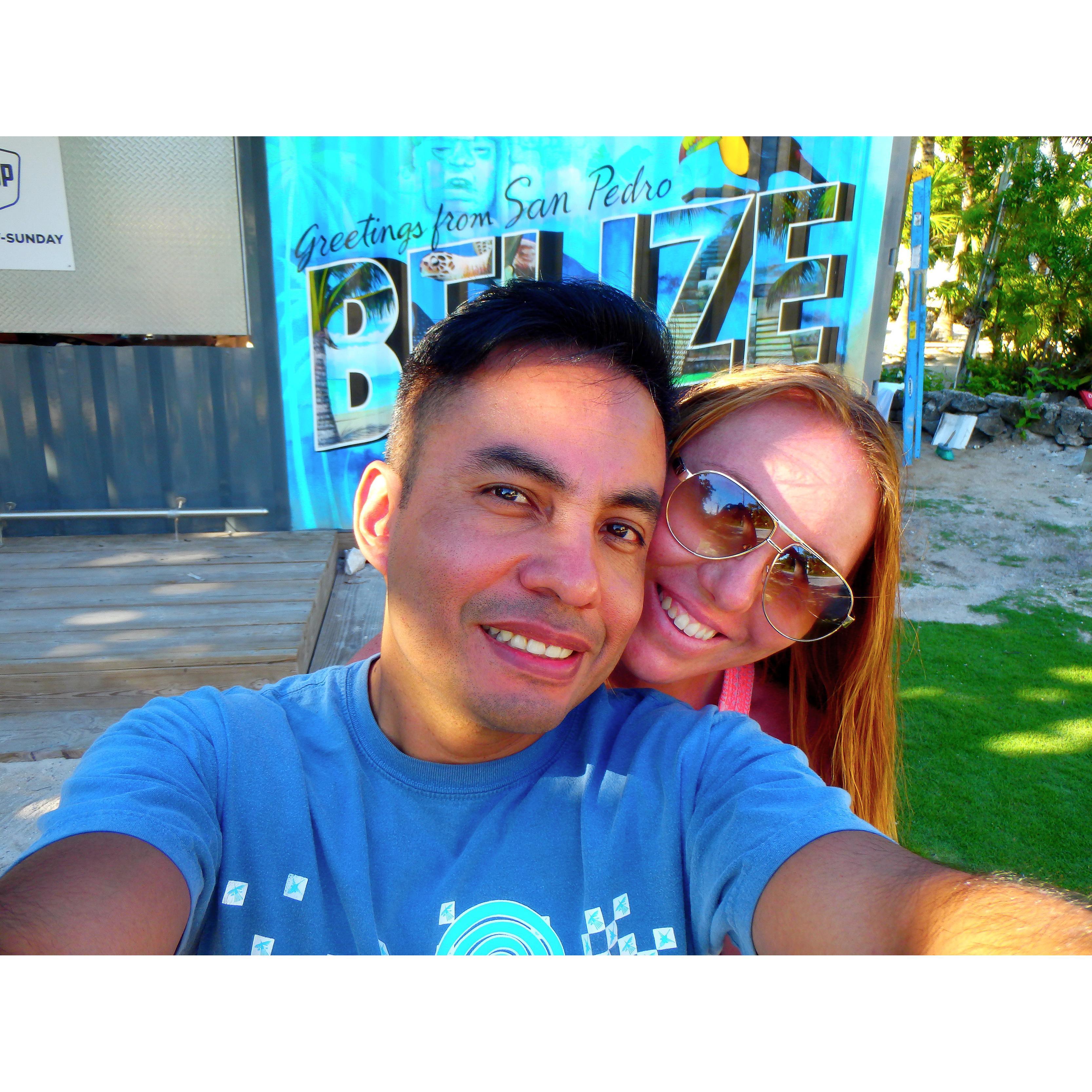 our first vacation together. BELIZE
