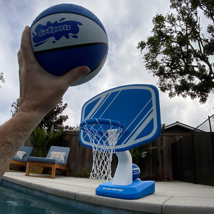 GoSports Splash Hoop Pro - Panier De Basket Piscine Adulte Avec Ballons Et Pompe