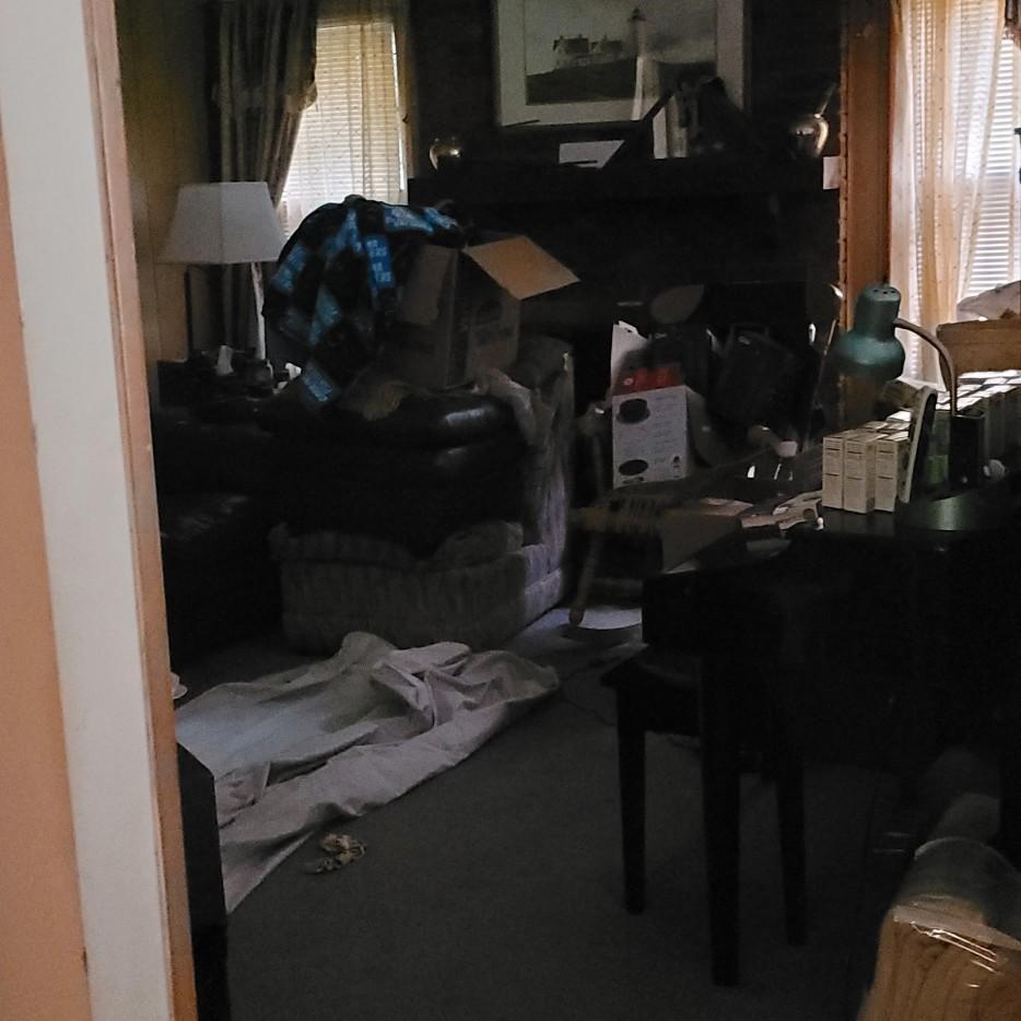 My living room before she arrived.